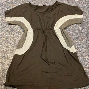 Delirious Black and Gray Tunic Top or Dress sz. M